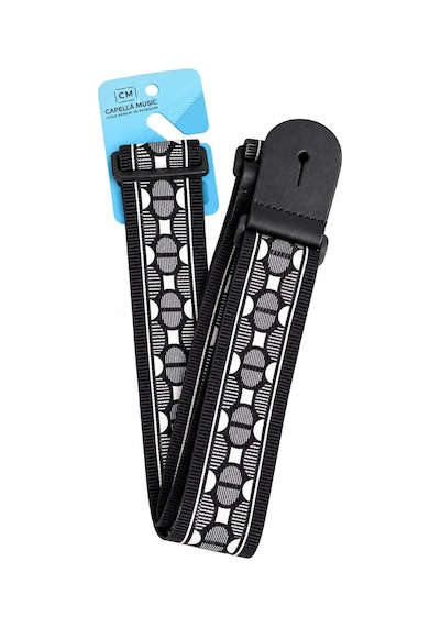 Capella Cp123 Gitar Askısı Motif Desen Deri Başlıklı