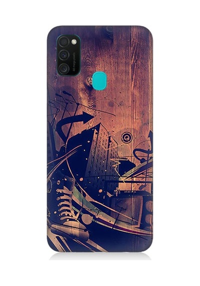 Samsung Galaxy M21 Uyumlu Karanlık Tiyatro Desenli Silikon Kılıf