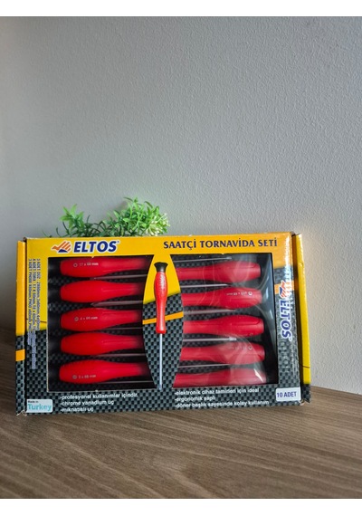10 Parça Saatçi Tornavida Seti Düz / Ph / Torx Hassas Tornavida Takımı