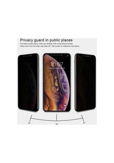 Apple Uyumlu Iphone 11 Tam Kaplayan Gizlilik Filtreli Privacy Görünmez Hayalet Ekran Koruyucu Telefon Camı