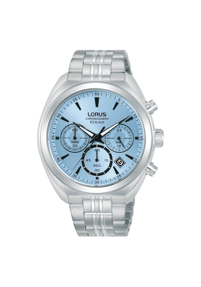 Lorus Rt385kx9 Quartz Çelik Mavi Kadran 41 Mm Erkek Kol Saati Gri