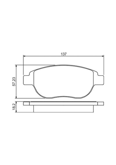 Citroen C3 1.6 2005-2009 Bosch Ön Balata
