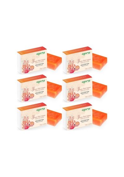 Agarta El Yapımı Doğal Sabun 150gr Yosun Özlü 6 Lı Set Yosun