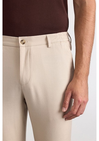 Süvari Bej Slim Düz Jogger Pantolon Spn2020500010-bj3