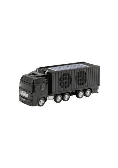 Bluetooth Hoparlör Güneş Enerjili Tır Tasarımlı Fm Usb Aux Speaker D45 Siyah