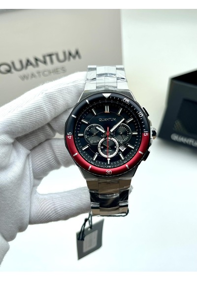 Quantum Pwg1047 Erkek Orjinal Kol Saati Sport Çelik Fonksiyonlu Takvimli + Hakiki Deri Kartlık Cüzdan Hediyeli Çok Renkli