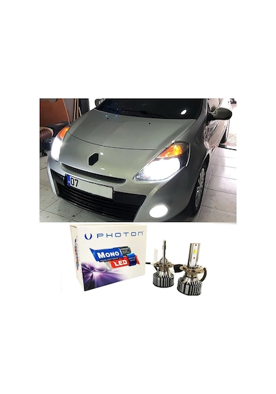 Renault Clio 3 Led Xenon Kısa Far Ampulü H7 Mono Yeni Seri Beyaz 2006-2013