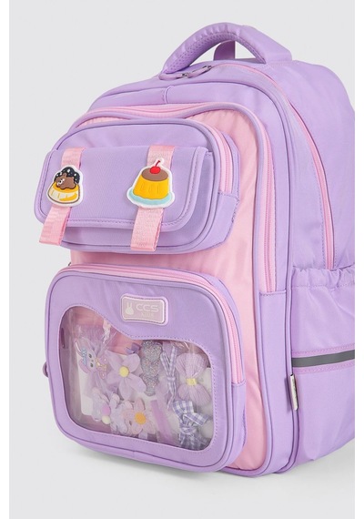 Ççs Kids Premium Okul Sırt Çantası İlkokul Ortaokul Günlük İthal Sırt Çantası Mor 51976