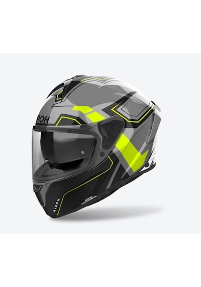 Airoh Spark 2 Dart Blue Gloss Kapalı Motosiklet Kaskı Gri Yeşil