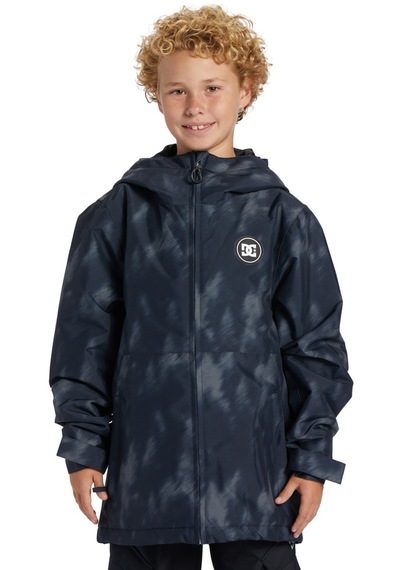 Dc Dc Basis Print Youth Erkek Çocuk Siyah Snowboard Ceketi Xkk