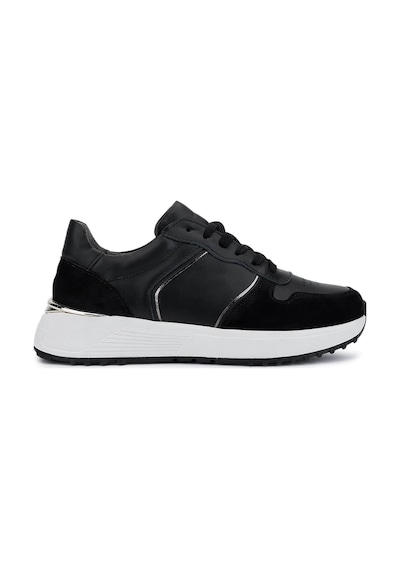 Tamer Tanca Kadın Hakiki Deri Siyah Süet Sneakers & Spor Ayakkabı 258 3482 Bn Ayk Sk25-26 Syh Suet/dr/ant Siyah