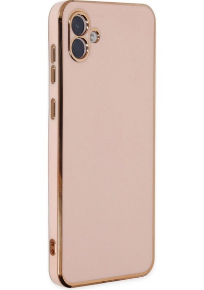 Samsung Galaxy Uyumlu - A04 Kılıf Volet Silikon - Pembe Çok Renkli