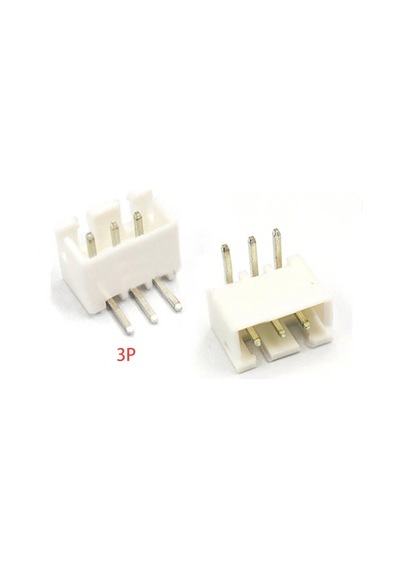 3 Pin Jst-xh 2.54 Tunik Konnektör Erkek Eğik 90