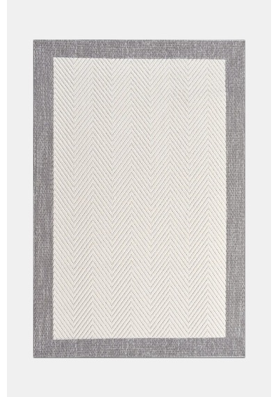 Vatra Krem Gri Sisal Görünümlü Modern Polyester Halı Robot Süpürge Uyumlu Kolay Temizlenebilir Mutfak Oturma Koridor Krem/gri