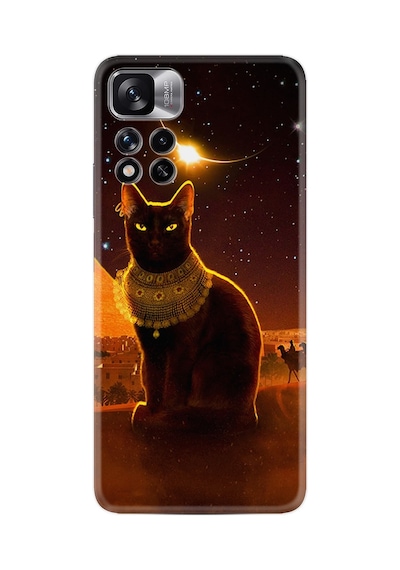 Xiaomi Redmi Note 11 Pro Plus 5g Kılıf Resimli Desenli Silikon Platinium Series Kraliçe Kedi 1873