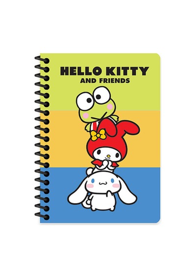 3 Adet Hello Kitty And Friends A6 80 Yp.çizgili Spiralli Bloknot