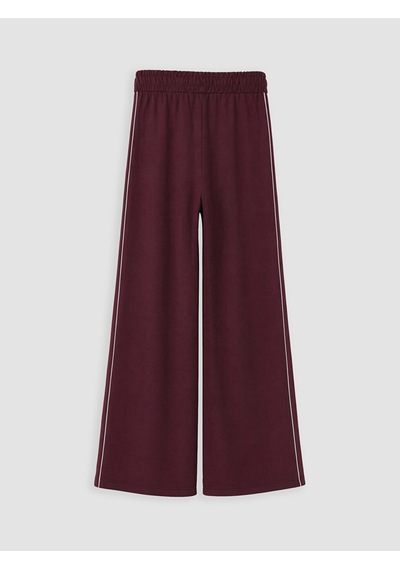 Lcw Modest Mürdüm Şerit Detaylı Soft Touch Kadın Eşofman Altı