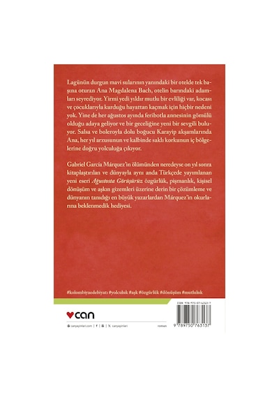 Ağustosta Görüşürüz - Gabriel Garcia Marquez - Can Yayınları
