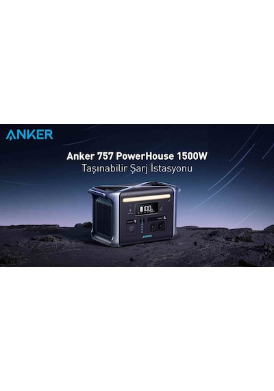 Anker Powerhouse 757 1229 Wh 1500 W Modüler Taşınabilir Güç Kaynağı