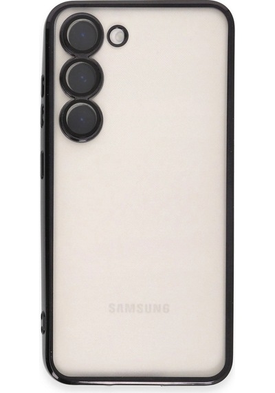 Samsung Uyumlu Galaxy S24 Kılıf Kamera Korumalı Lensli Silikon Siyah