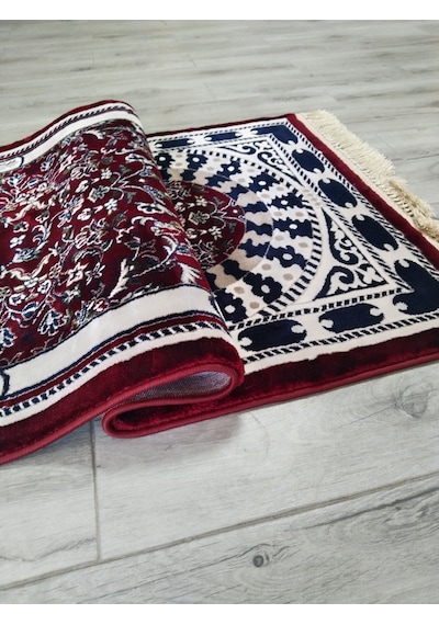 002 Bordo-ravza Seccade 14mm Sık Dokuma Medine Seccadesi 75 X 115