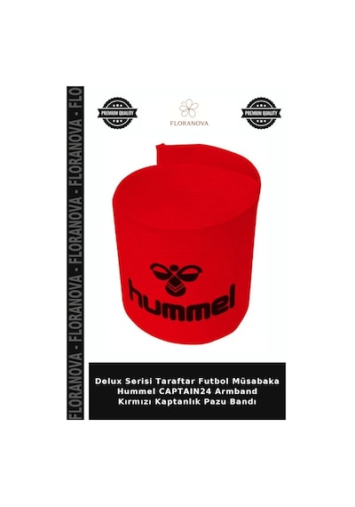 Delux Serisi Taraftar Futbol Müsabaka Hummel Captaın24 Armband Kırmızı Kaptanlık Pazu Bandı