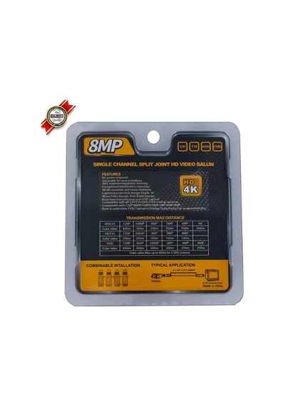 Sh Powermaster 8mp 1080p 2kv 250-400 Metre Hd-tvı-cvı-ahd-cvbs Hd Video Balun Pm-3889 Najmaddin