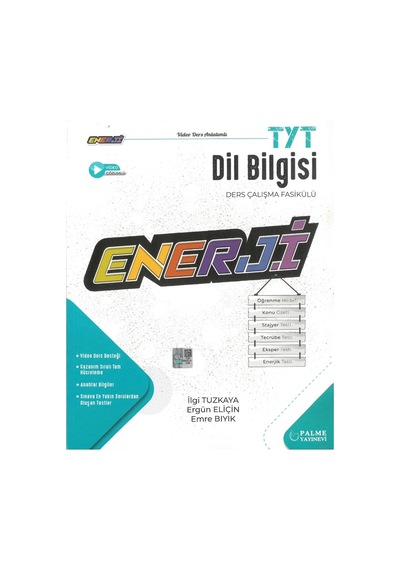 TYT Dil Bilgisi Ders Çalışma Fasikülü Enerji  -  İlgi Tuzkaya  -  Palme Eğitim