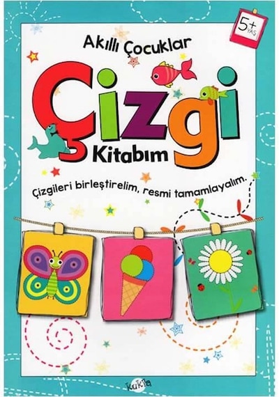 +5 Yaş Akıllı Çocuklar Çizgi Kitabım Kukla Yayınları