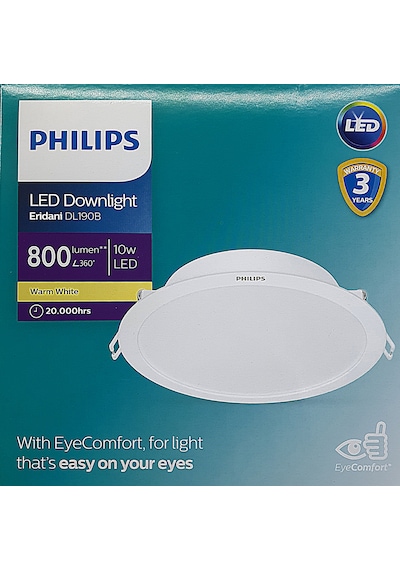 Philips 10w Sıva Altı Spot Sarı Gun Işığı Beyaz 900-800 Lumen 125mm Sarı