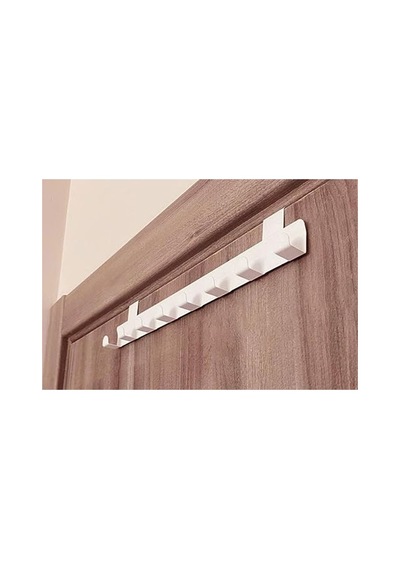 Banyo Kapısı Arkası Askılık, Metal Beyaz Tasarımlı Organizer 12 Izgara