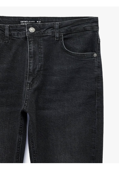 Koton Brad Siyah Erkek Jean Pantolon 7wam40087nd