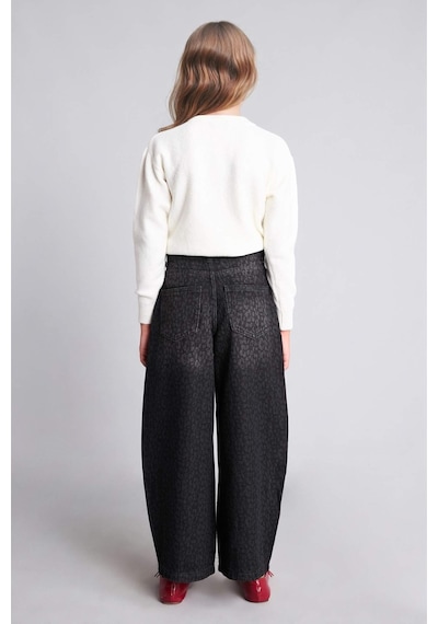 Defacto 90s Wıde Leg Geniş Paça Jean Pantolon Kız Çocuk I2642a826aunm40 Siyah-nm40