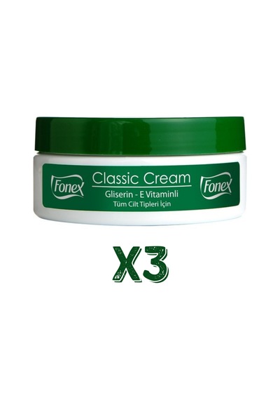 Fonex Klasik Nemlendirici Krem 175 ml 3 Adet