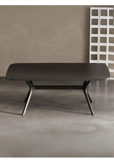 Bosco Pergel Ahşap Mutfak Masası 90x160 Siyah
