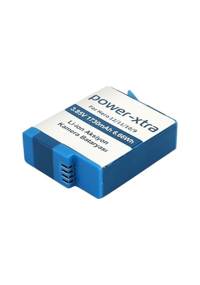Power-xtra - Hero 9/10/11/12 - 3.85v 1730 Mah Li-ion Aksiyon Kamera Bataryası