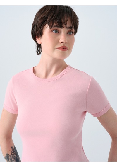 Kadın Tişört Lf2039107 Pembe