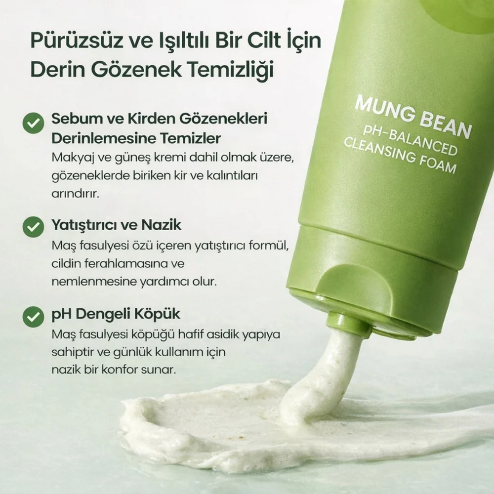 Beplain Mung Bean Cleansing Foam Ph Dengeleyen Köpük