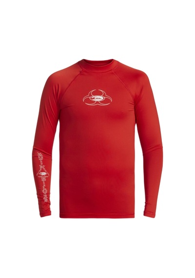 Quiksilver Aqbwr03053 Saturn Upf50 Ls Erkek Çocuk Rashguard Kırmızı