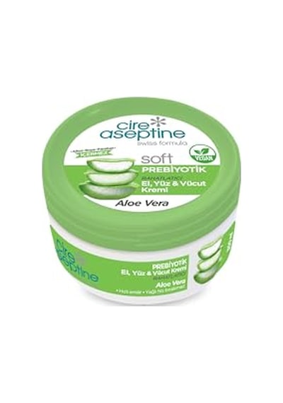 Cire Aseptine Soft Prebiyotik Aloe Vera El, Yüz Ve Vücut Kremi 300 Ml