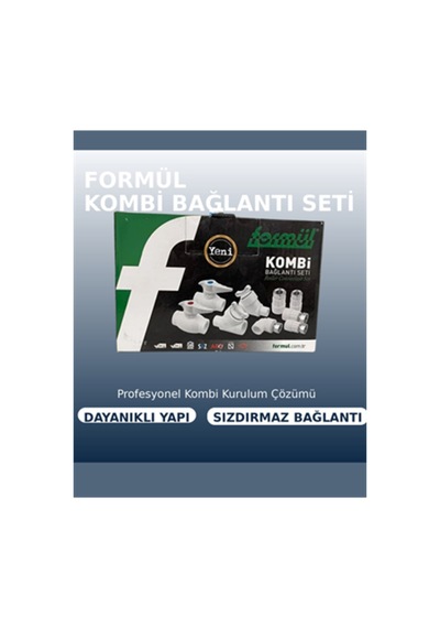 Formül Kombi Bağlantı Seti Düz Dayanıklı, Sızdırmaz Ve Kolay Montajlı Kombi Tesisat Bağlantı Seti