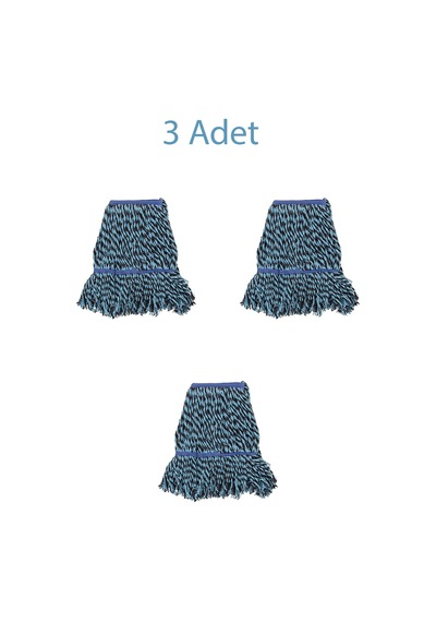 Cod-Ex Yedek Geniş Islak Mop Pamuklu Paspas Başlığı Mavi 3 Adet 25 CM Cod-Ex Yedek Geniş Islak Mop Pamuklu Paspas Başlığı Mavi 3 Adet 25 CM