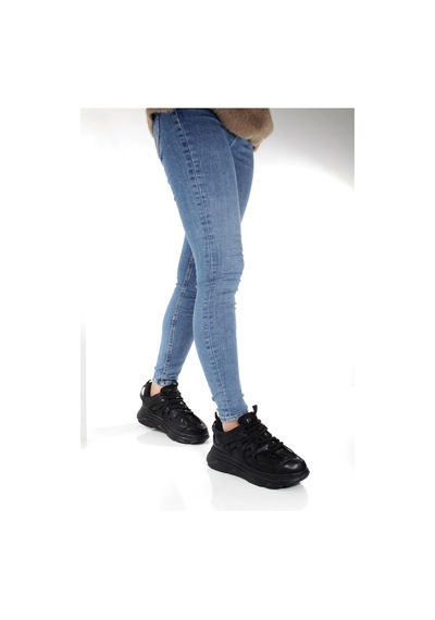 Meyoushoes Spor Yüksek Taban Yürüyüşayakkabısı Siyah 36
