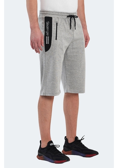 Slazenger NEACEL Erkek Cepli Kapri Gri Şort
