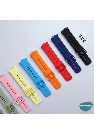 Microsonic Huawei Watch Fit Kordon, Silicone Sport Mor