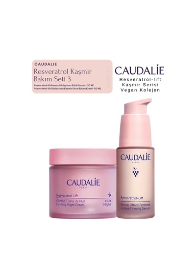 Resveratrol Kaşmir Bakım Seti 3 Gece Krem - Serum Orijinal Boy Set