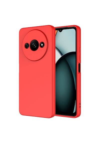 Xiaomi Redmi A3 4g 2024 Kılıf Yumuşak Silikon Kamera Korumalı Lansman Pazarplus Kırmızı