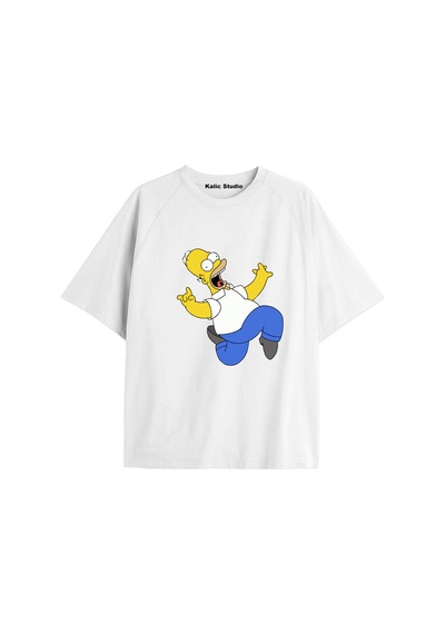 Kalic Studio Y2k Vintage Simpson Baskılı Beyaz T-shirt Kod 275 Beyaz-275 Kalic Studio Y2k Vintage Simpson Baskılı Beyaz T-shirt Kod 275 Beyaz-275