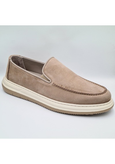 Greyder 64696 Vizon Nubuk Deri Erkek Casual Comfort Ayakkabı Vizon