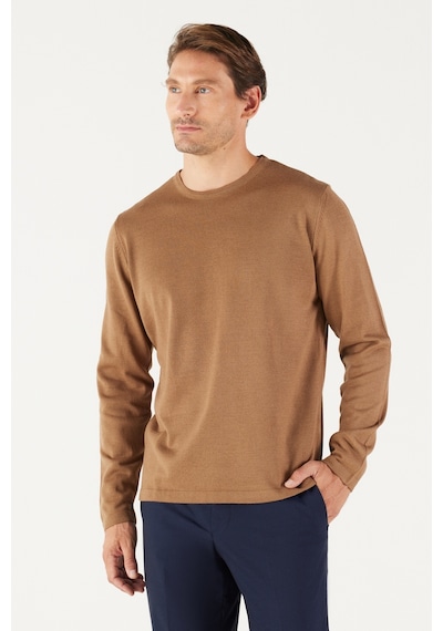 AC&Co / Altınyıldız Classics Erkek Vızon Standart Fit Normal Kesim Bisiklet Yaka Triko Vizon AC&Co / Altınyıldız Classics Erkek Vızon Standart Fit Normal Kesim Bisiklet Yaka Triko Vizon